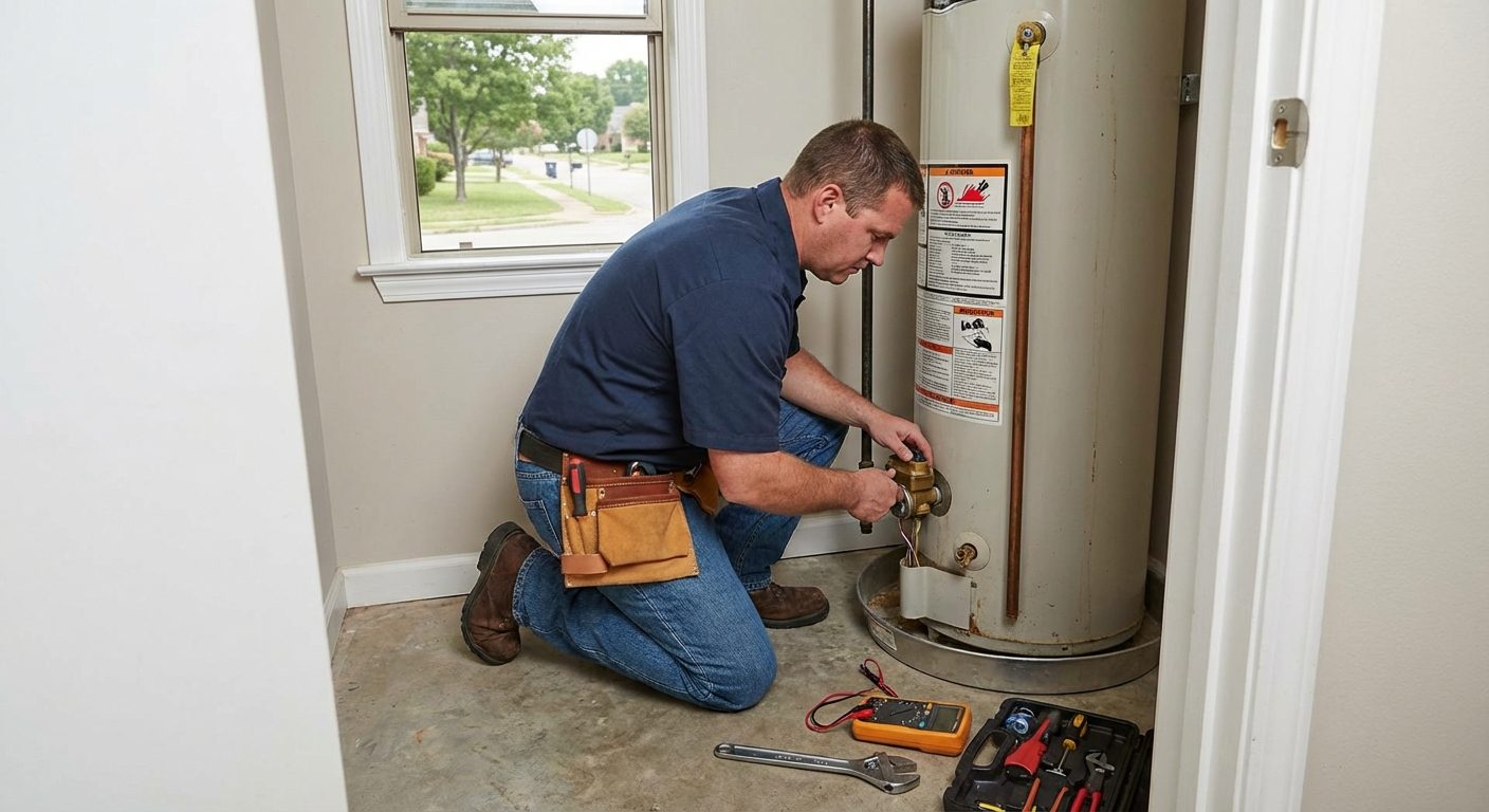 Water heater gas control valve replacement service in Fort Smith
